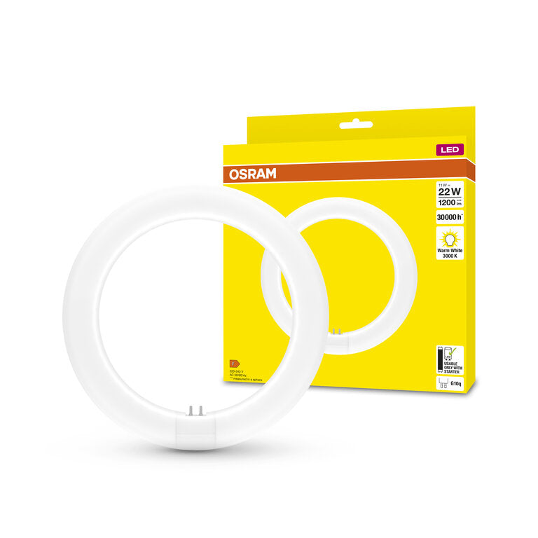 Osram / Ledvance LED Tube Ring T9 110° 11-22W/830 warmweiß 1200lm G10q KVG AC 212mm