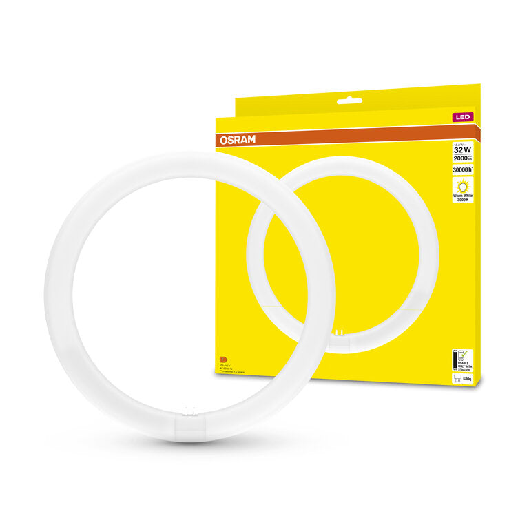 Osram / Ledvance LED Tube Ring T9 110° 18,3-32W/830 warmweiß 2000lm G10q KVG AC 300mm