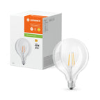Osram / Ledvance LED Filament Globe G125 klar 300° Performance 4-40W/827 warmweiß 470lm E27 220-240V