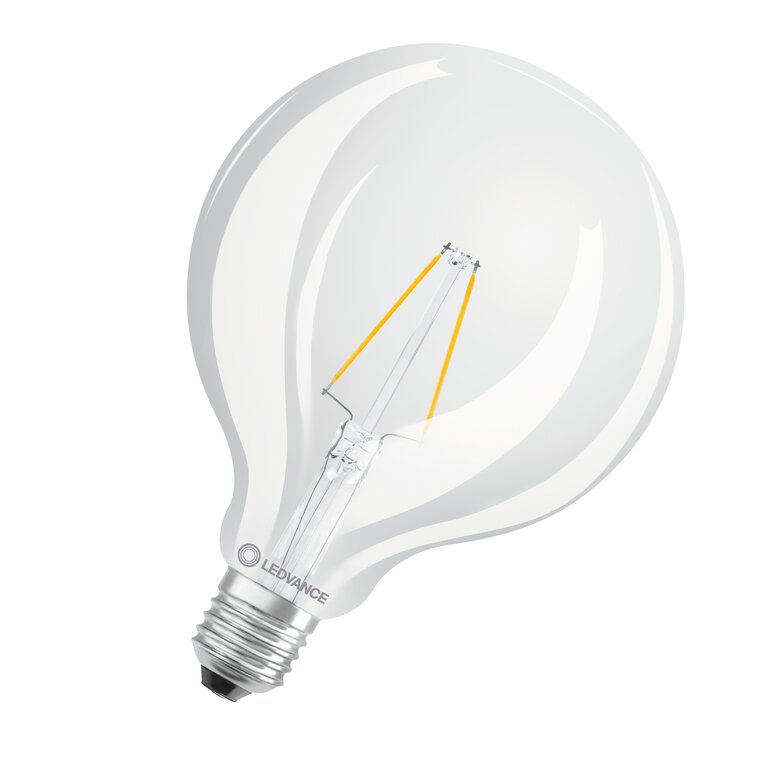 Osram / Ledvance LED Filament Globe G125 klar 300° Performance 2,5-25W/827 warmweiß 250lm E27 220-240V