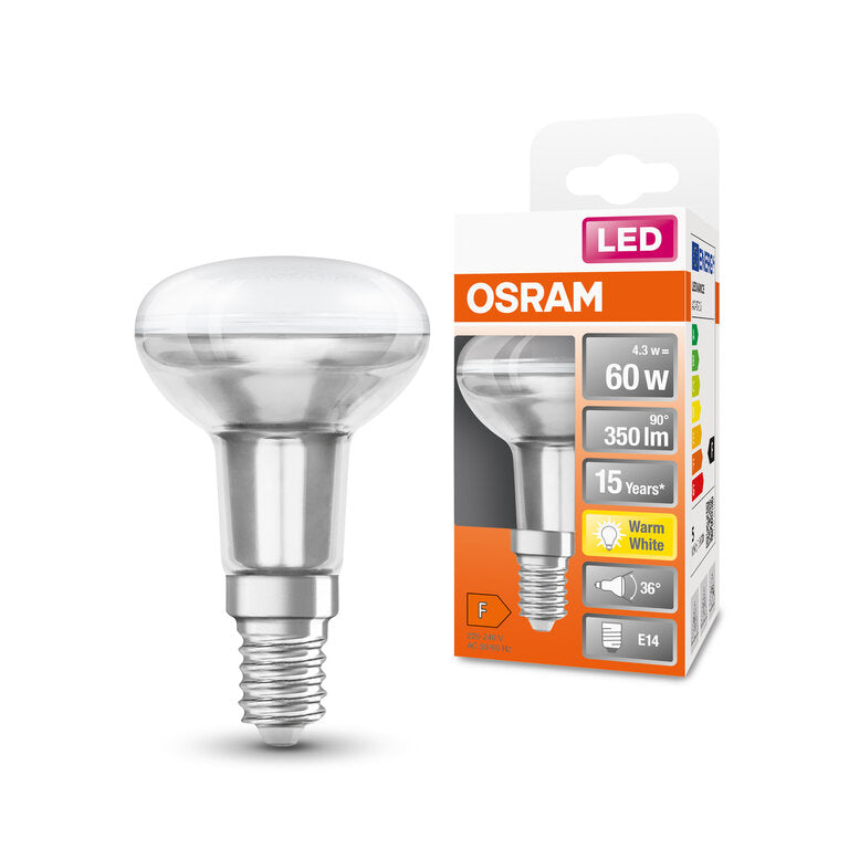 Osram / Ledvance LED Reflektor R50 36° Performance 4,3-60W/827 warmweiß 350lm E14 220-240V