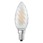 Osram / Ledvance LED Filament Kerze BW matt gedreht 300° Superior 3,4-40W/940 kaltweiß 470lm E14 220-240V dimmbar