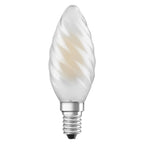 Osram / Ledvance LED Filament Kerze BW matt gedreht 300° Superior 3,4-40W/940 kaltweiß 470lm E14 220-240V dimmbar