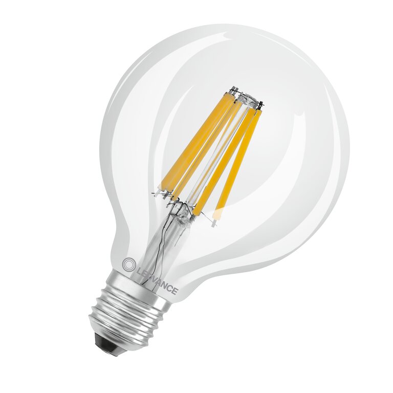 Osram / Ledvance LED Filament Globe G95 klar 300° Superior 11-100W/940 kaltweiß 1521lm E27 220-240V dimmbar