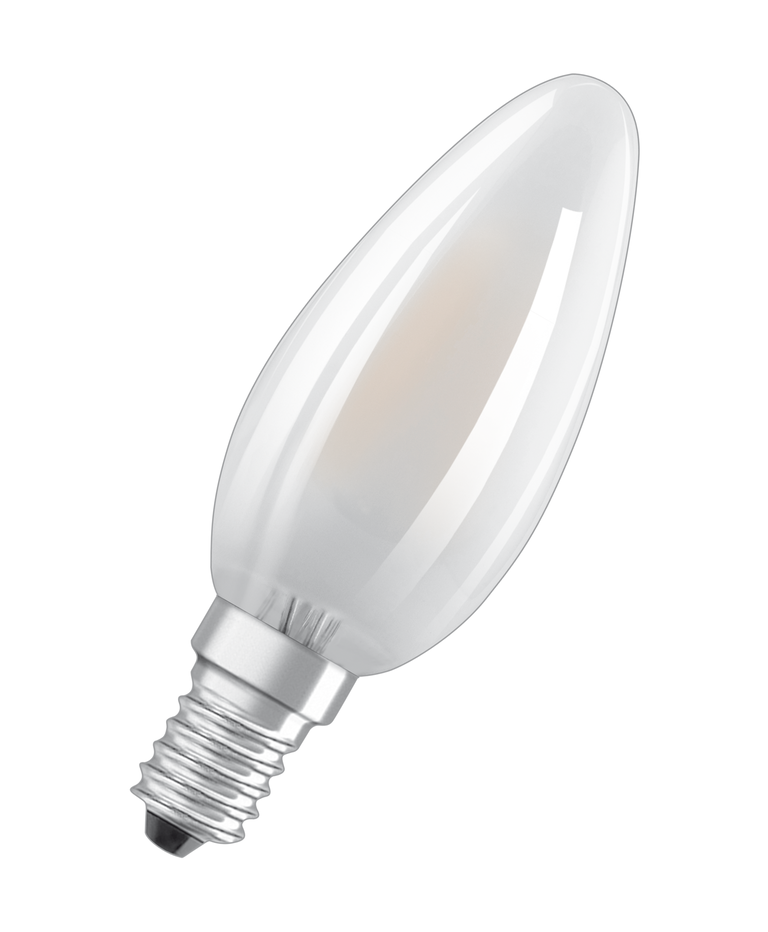 Osram / Ledvance LED Filament Kerze B matt 300° Superior 3,4-40W/927 warmweiß 470lm E14 220-240V dimmbar