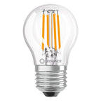 Osram / Ledvance LED Filament Tropfen P klar 300° Performance 5,5-60W/827 warmweiß 806lm E27 220-240V