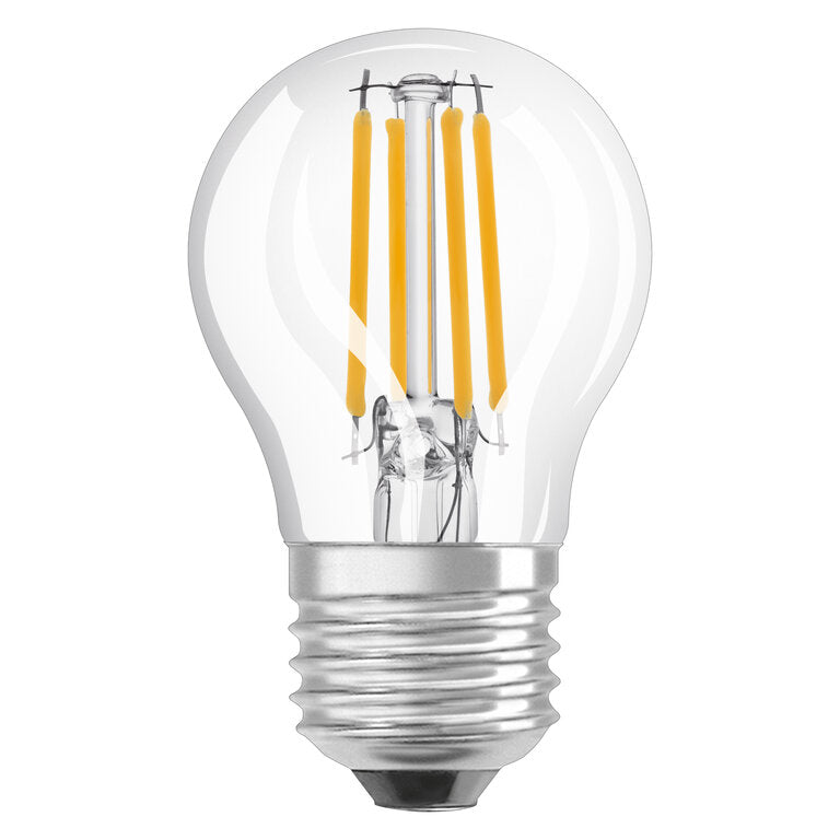 Osram / Ledvance LED Filament Tropfen P klar 300° Performance 5,5-60W/827 warmweiß 806lm E27 220-240V