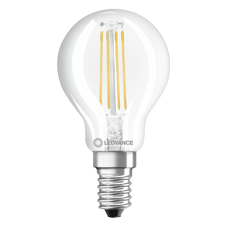 Osram / Ledvance LED Filament Tropfen P klar 300° Performance 5,5-60W/827 warmweiß 806lm E14 220-240V
