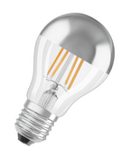 Osram / Ledvance LED Filament Classic A verspiegelt silber 300° Performance 6,5-50W/827 warmweiß 650lm E27 220-240V