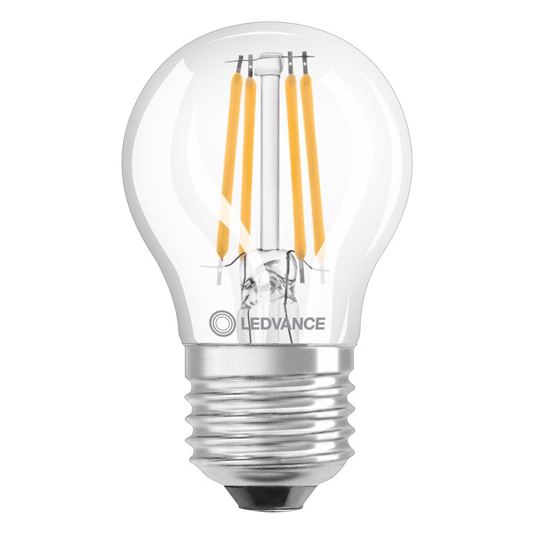 Osram / Ledvance LED Filament Tropfen P klar 300° Superior 3,4-40W/927 warmweiß 470lm E27 220-240V dimmbar