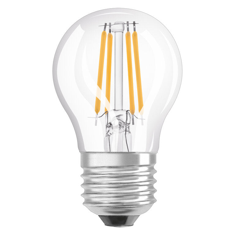 Osram / Ledvance LED Filament Tropfen P klar 300° Superior 3,4-40W/927 warmweiß 470lm E27 220-240V dimmbar