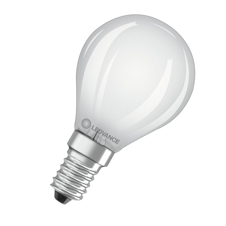 Osram / Ledvance LED Filament Tropfen P matt 300° Superior 3,4-40W/940 kaltweiß 470lm E14 220-240V dimmbar