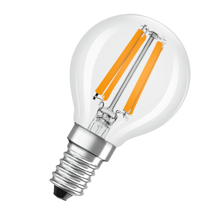 Osram / Ledvance LED Filament Tropfen P klar 300° Superior 4,2-40W/927 warmweiß 470lm E14 220-240V dimmbar