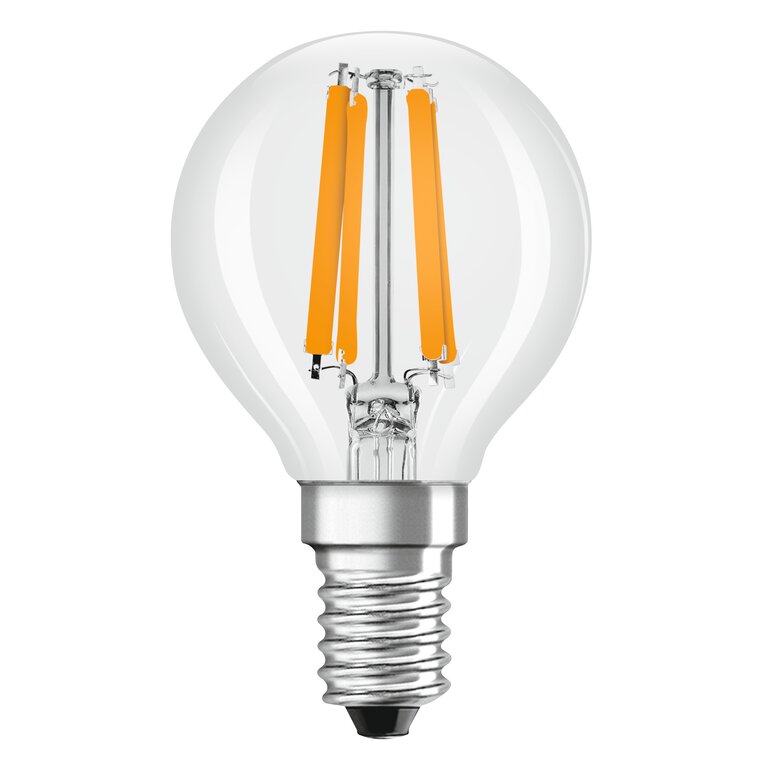 Osram / Ledvance LED Filament Tropfen P klar 300° Superior 4,2-40W/927 warmweiß 470lm E14 220-240V dimmbar