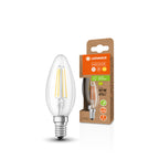 Osram / Ledvance LED Filament Kerze B klar 300° Superior 2,9-40W/827 warmweiß 470lm E14 220-240V dimmbar