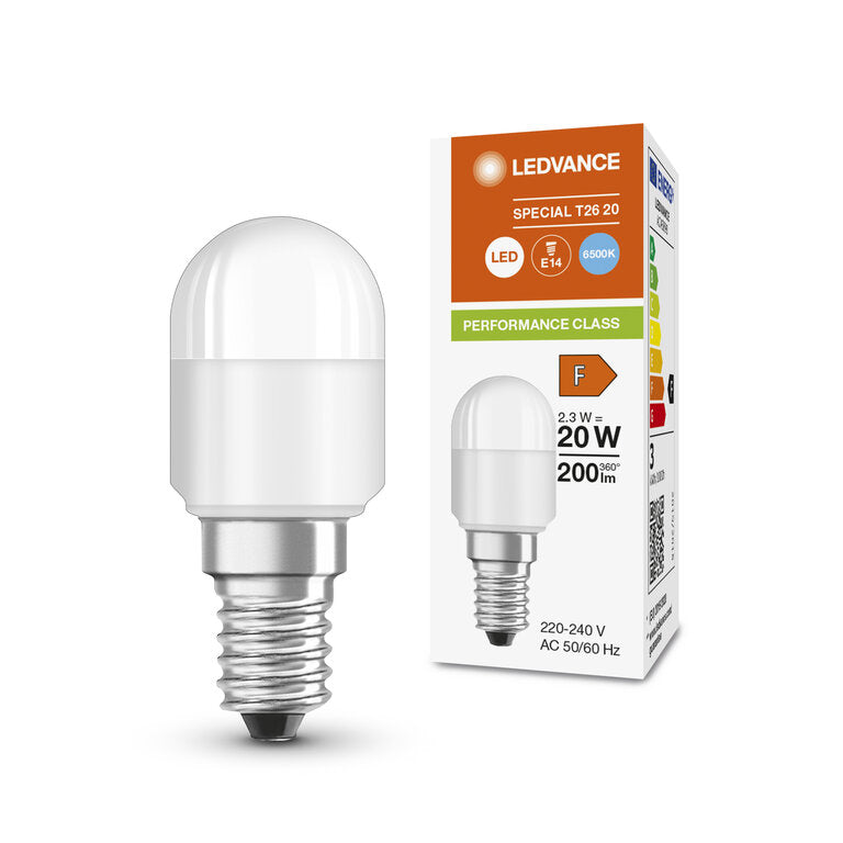 Osram / Ledvance LED Special T26 matt 200° Performance 2,3-20W/865 tageslichtweiß 200lm E14 220-240V