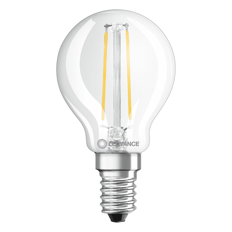 Osram / Ledvance LED Filament Tropfen P klar 300° Performance 2,5-25W/827 warmweiß 250lm E14 220-240V
