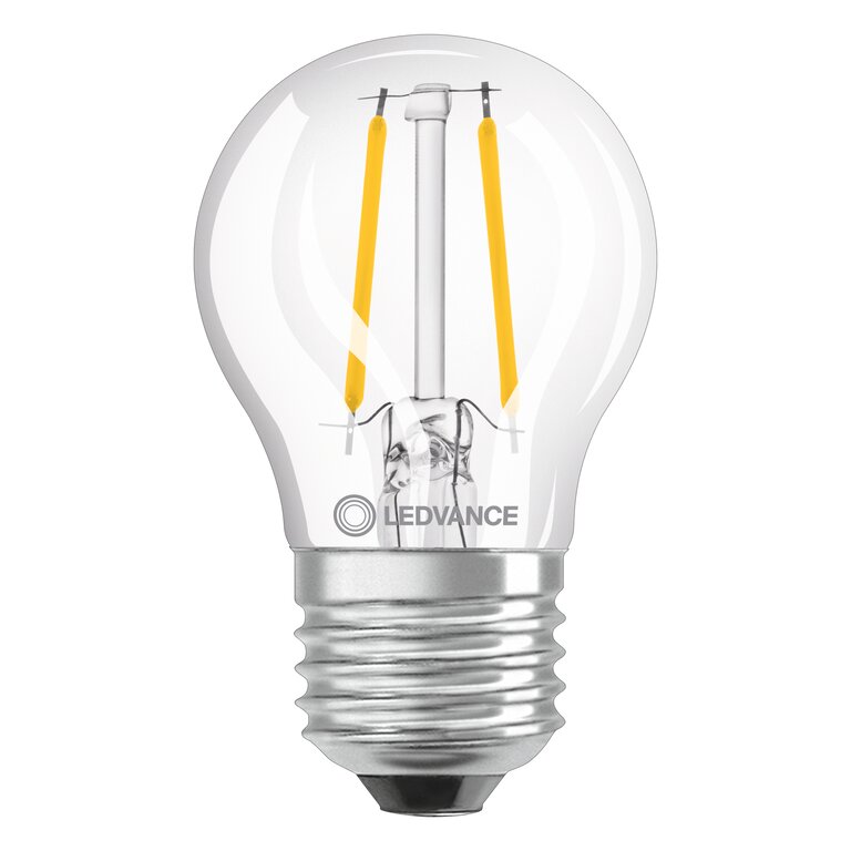 Osram / Ledvance LED Filament Tropfen P klar 300° Performance 1,5-15W/827 warmweiß 136lm E27 220-240V