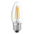 Osram / Ledvance LED Filament Kerze B klar 300° Performance 4-40W/827 warmweiß 470lm E27 220-240V