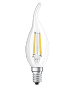 Osram / Ledvance LED Filament Kerze BA klar Windstoß 300° Performance 4-40W/827 warmweiß 470lm E14 220-240V