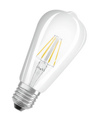 Osram / Ledvance LED Filament Edison klar 300° Performance 4-40W/827 warmweiß 470lm E27 220-240V