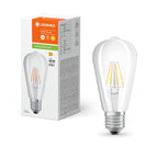 Osram / Ledvance LED Filament Edison klar 300° Performance 4-40W/827 warmweiß 470lm E27 220-240V