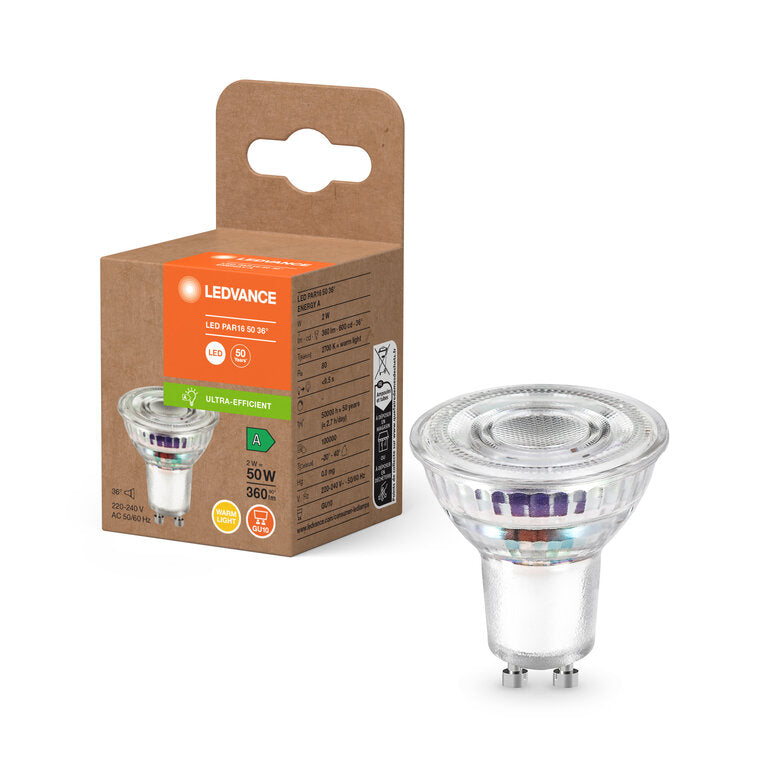 Osram / Ledvance LED Reflektor PAR16 36° Superior 2-50W/827 warmweiß 360lm GU10 220-240V