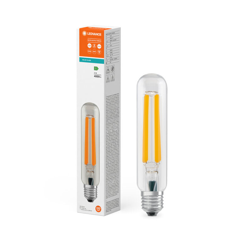 Osram / Ledvance LED Filament NAV 50 360° Value 21-50W/740 kaltweiß 4000lm E27 KVG AC 220-240V