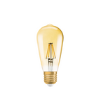Osram / Ledvance LED Filament Vintage 1906 Edison gold 300° 6,5-55W/824 extra warmweiß 725lm E27 220-240V dimmbar