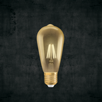 Osram / Ledvance LED Filament Vintage 1906 Edison gold 300° 6,5-55W/824 extra warmweiß 725lm E27 220-240V dimmbar