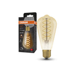 Osram / Ledvance LED Filament Vintage 1906 Edison gold 320° 4,8-37W/822 extra warmweiß 420lm E27 220-240V dimmbar