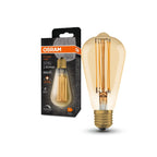 Osram / Ledvance LED Filament Vintage 1906 Edison gold 320° 8,8-60W/822 extra warmweiß 806lm E27 220-240V dimmbar