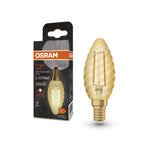 Osram / Ledvance LED Filament Vintage 1906 Kerze BW gold gedreht 300° 2,5-22W/824 extra warmweiß 220lm E14 220-240V