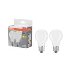 Osram / Ledvance LED Filament Base Classic A matt 300° 4,2-40W/827 warmweiß 470lm E27 220-240V 2er Pack
