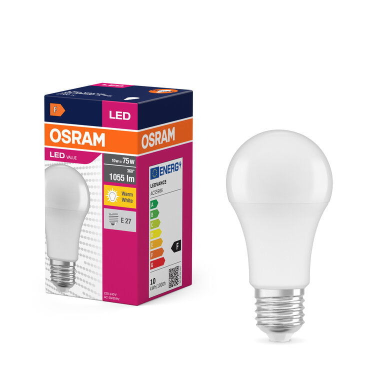 Osram / Ledvance LED Classic A matt 150° Value 10-75W/827 warmweiß 1055lm E27 220-240V