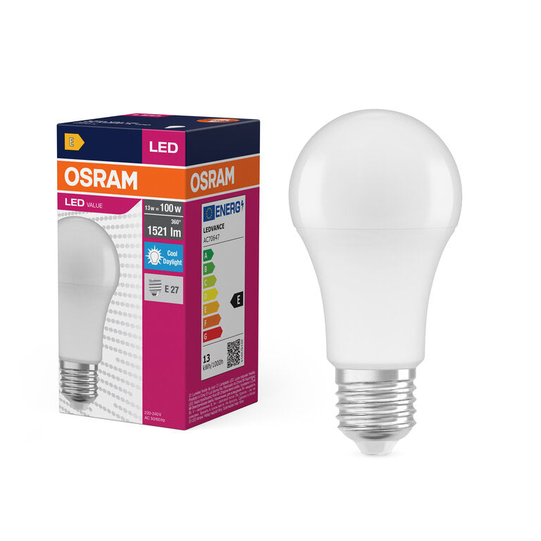 Osram / Ledvance LED Classic A matt 150° Value 13-100W/865 tageslichtweiß 1521lm E27 220-240V