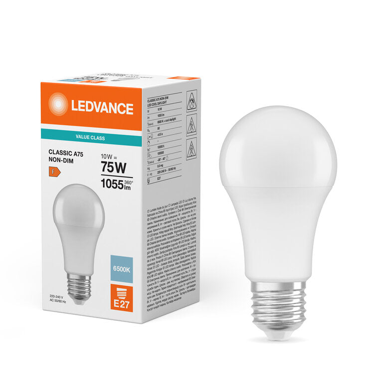Osram / Ledvance LED Classic A matt 180° Value 10-75W/865 tageslichtweiß 1055lm E27 220-240V