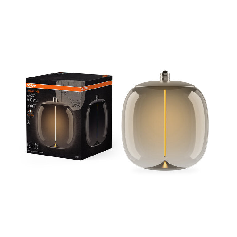 Osram / Ledvance LED Filament Magnet Vintage 1906 Big Oval G klar 320° 4-10W/818 extra warmweiß 100lm E27 220-240V
