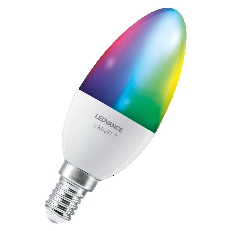 Osram / Ledvance LED Smart+ Multicolor Kerze B matt 200° 4,9-40W/827…865 RGBW einstellbar 470lm E14 220-240V dimmbar