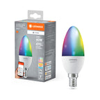 Osram / Ledvance LED Smart+ Multicolor Kerze B matt 200° 4,9-40W/827…865 RGBW einstellbar 470lm E14 220-240V dimmbar