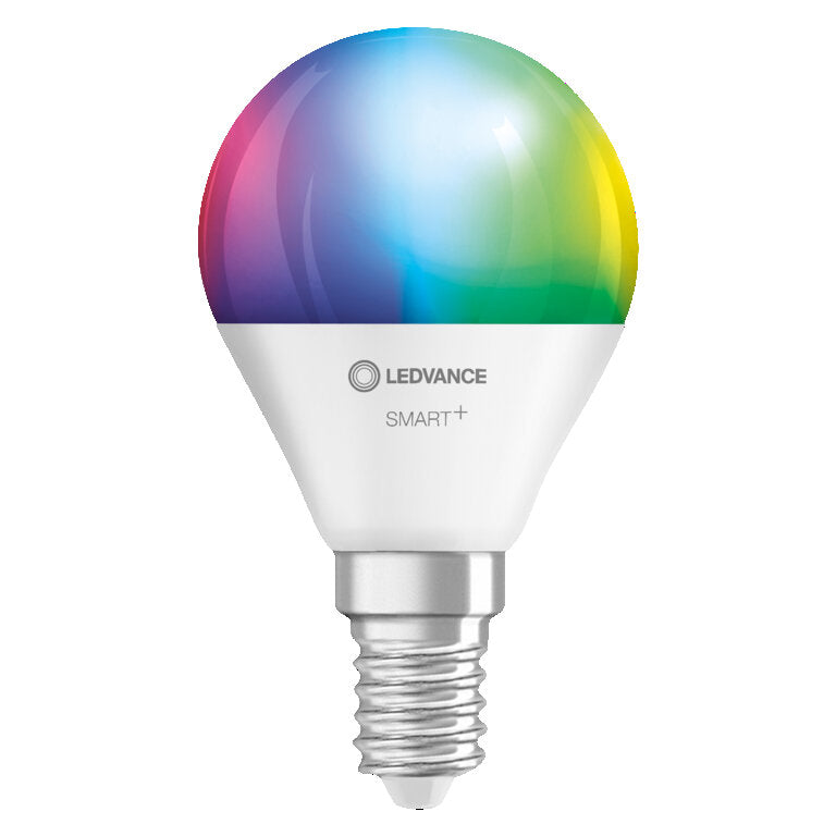 Osram / Ledvance LED Smart+ Multicolor Tropfen P matt 200° 4,9-40W/827…865 RGBW einstellbar 470lm E14 220-240V dimmbar