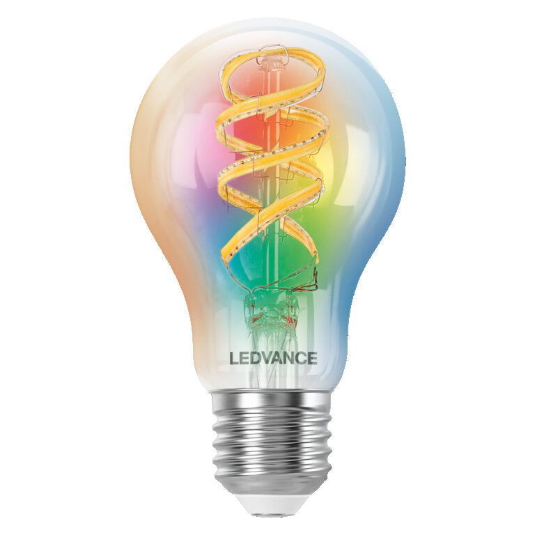 Osram / Ledvance LED Filament Smart+ Multicolor Classic A klar 320° 4,8-40W/827…865 RGBW einstellbar 470lm E27 220-240V dimmbar