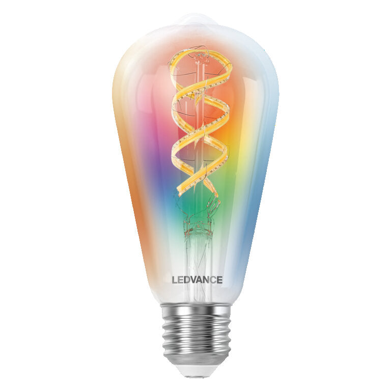 Osram / Ledvance LED Filament Smart+ Multicolor Edison ST klar 320° 4,8-40W/827…865 RGBW einstellbar 470lm E27 220-240V dimmbar