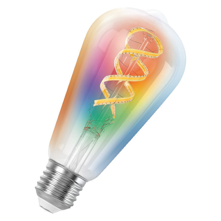 Osram / Ledvance LED Filament Smart+ Multicolor Edison ST klar 320° 4,8-40W/827…865 RGBW einstellbar 470lm E27 220-240V dimmbar