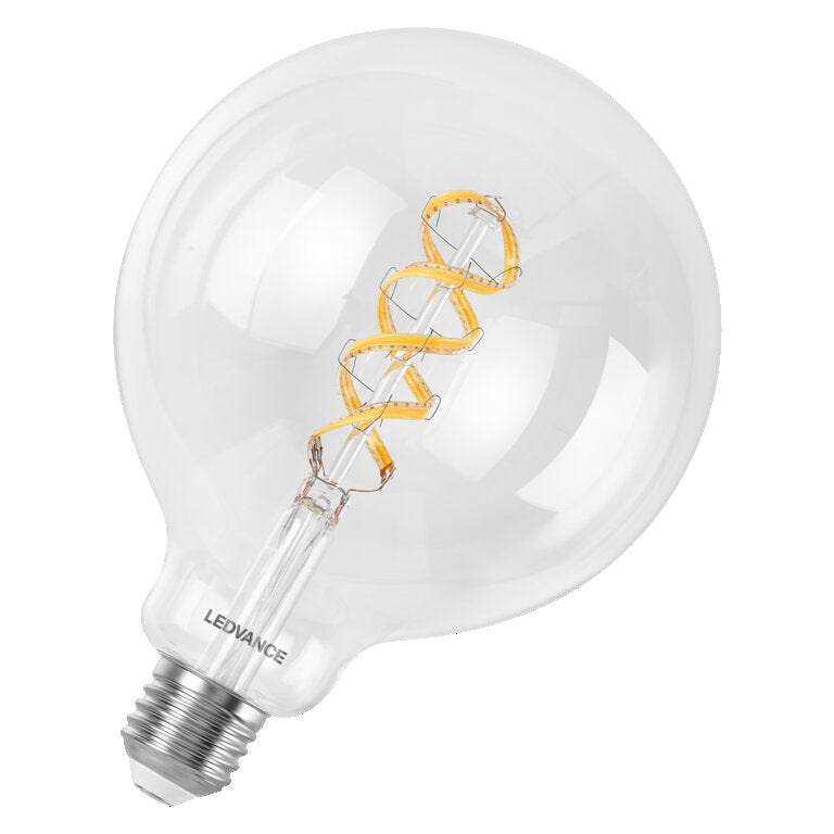 Osram / Ledvance LED Filament Smart+ Multicolor Globe G125 klar 320° 4,8-40W/827…865 RGBW einstellbar 470lm E27 220-240V dimmbar