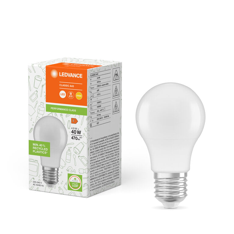 Osram / Ledvance LED Classic A matt 200° Performance 4,9-40W/827 warmweiß 470lm E27 220-240V