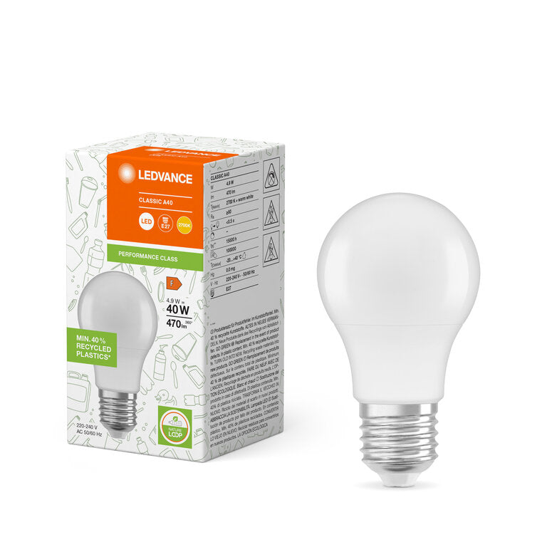 Osram / Ledvance LED Classic A matt 200° Performance 4,9-40W/840 kaltweiß 470lm E27 220-240V