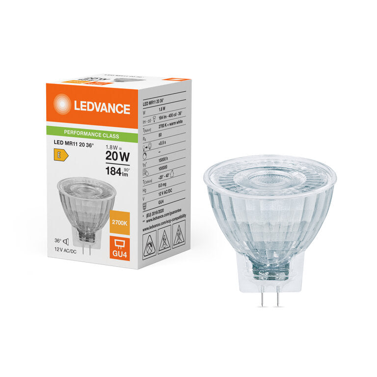 Osram / Ledvance LED Spot MR11 36° 1,8-20W/827 warmweiß 184lm GU4 12V