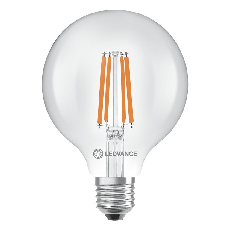 Osram / Ledvance LED Filament Globe G95 klar 300° Superior UltraEfficient 3,8-60W/827 warmweiß 806lm E27 220-240V