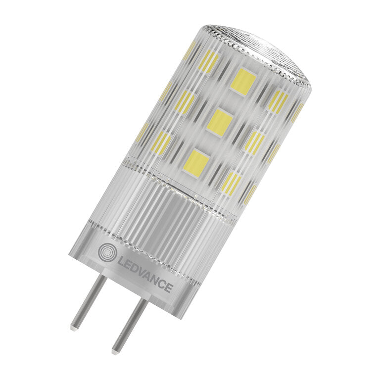 Osram / Ledvance LED Pin klar 320° Performance 3,8-40W/827 warmweiß 470lm GY6.35 AC/DC 12V dimmbar